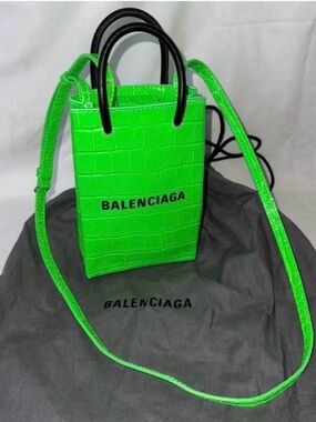Authentic Balenciaga Shopping Phone Holder Bag
